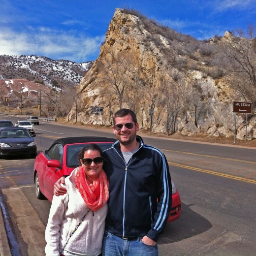 Saying goodbye to my road trip buddy Becca