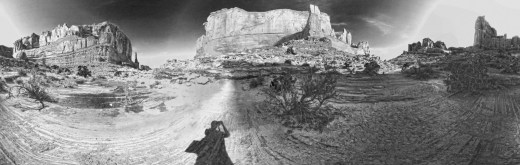 Park Ave Panoramic at Arches National Park in Moab, Utah