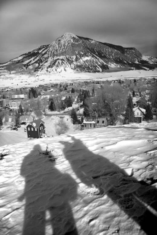 Mike and I overlooking the town (and mountain) of Crested Butte