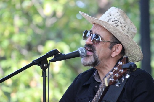 Local musician  at the Boston Public Garden