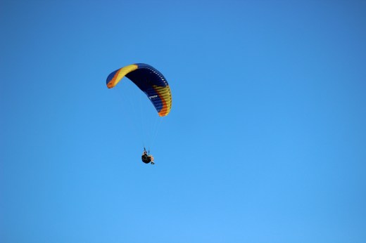 Enjoying the views, making turns