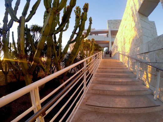 Getty Center Fisheye at Sunset