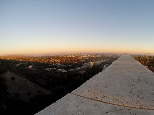 Getty Center Fisheye at Sunset