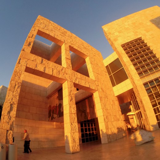 Getty Center Fisheye at Sunset
