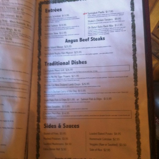 Springbok Bar and Grill